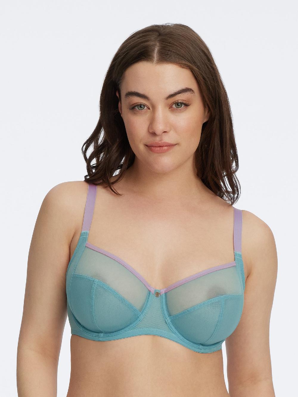 skarlett blue Spellbound Sheer Side Support Bra Cool Jade/Berry Peri