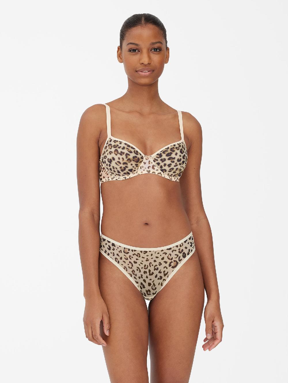 Skarlett Blue Spellbound Spacer T-Shirt Bra Leo Leopard