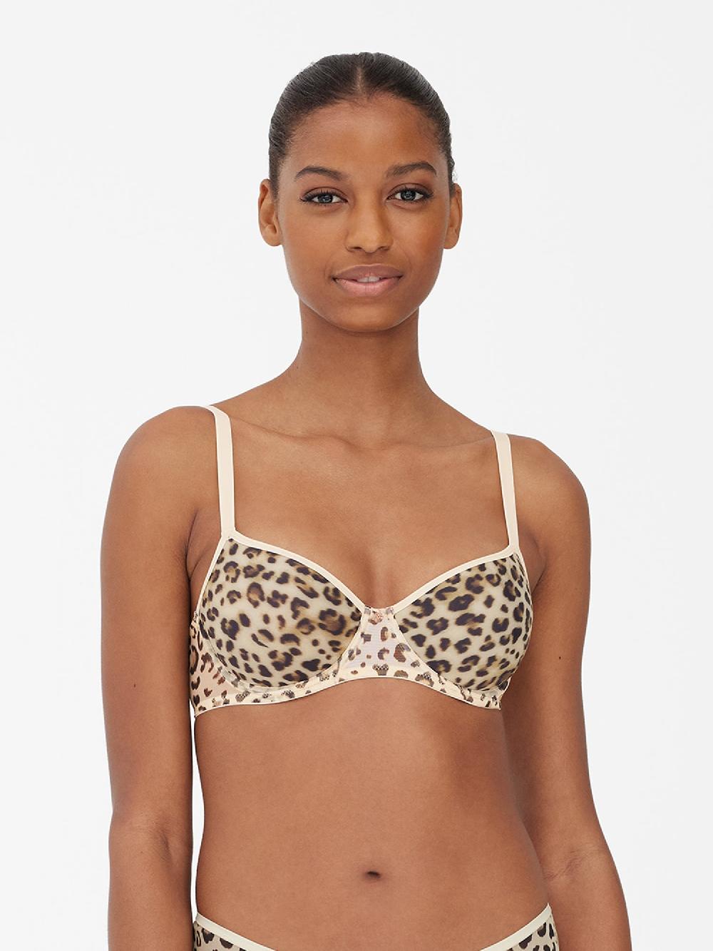 skarlett blue Spellbound Spacer T-Shirt Bra Leo Leopard
