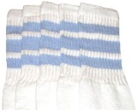 skatersocks Baby Blue striped knee high tube socks