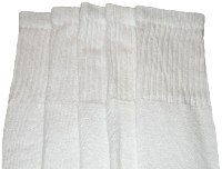 skatersocks White tube socks for kids