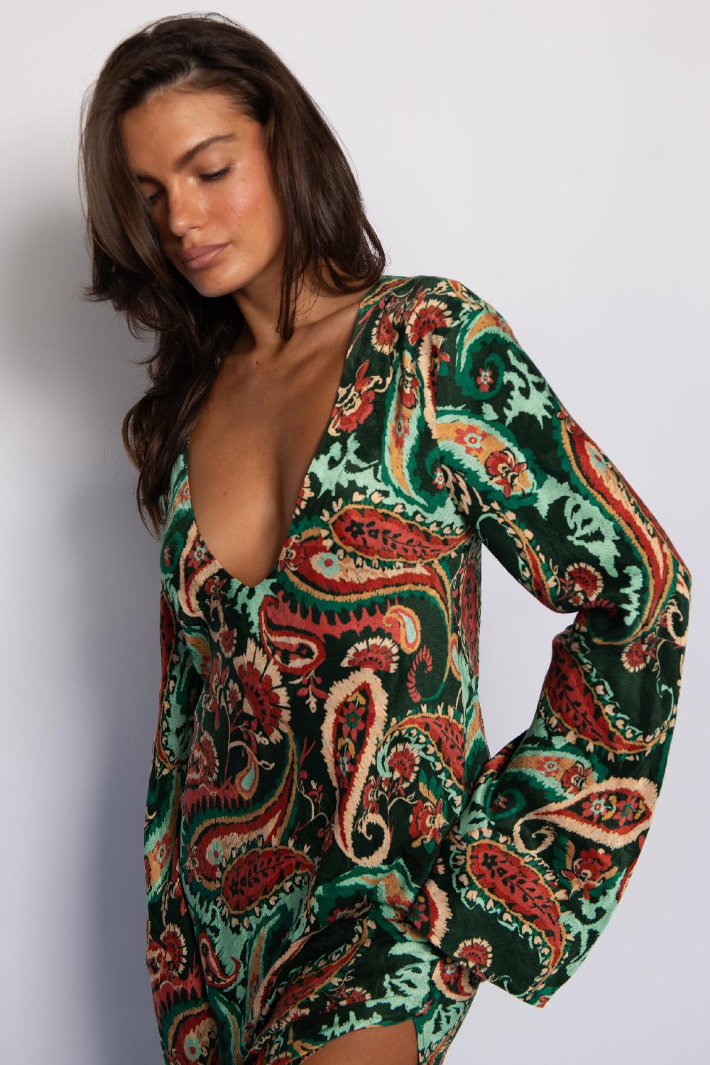 Skatïe Indie Dress Cupro Jacquard In Valencia – SKATIE