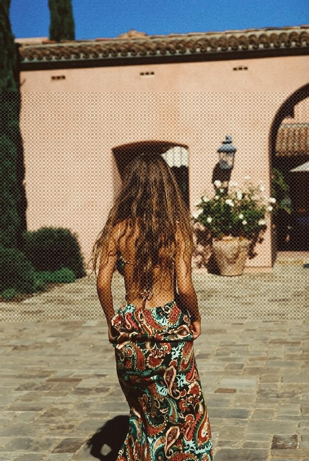 Skatïe Kaia Dress Cupro Jacquard In Valencia – SKATIE