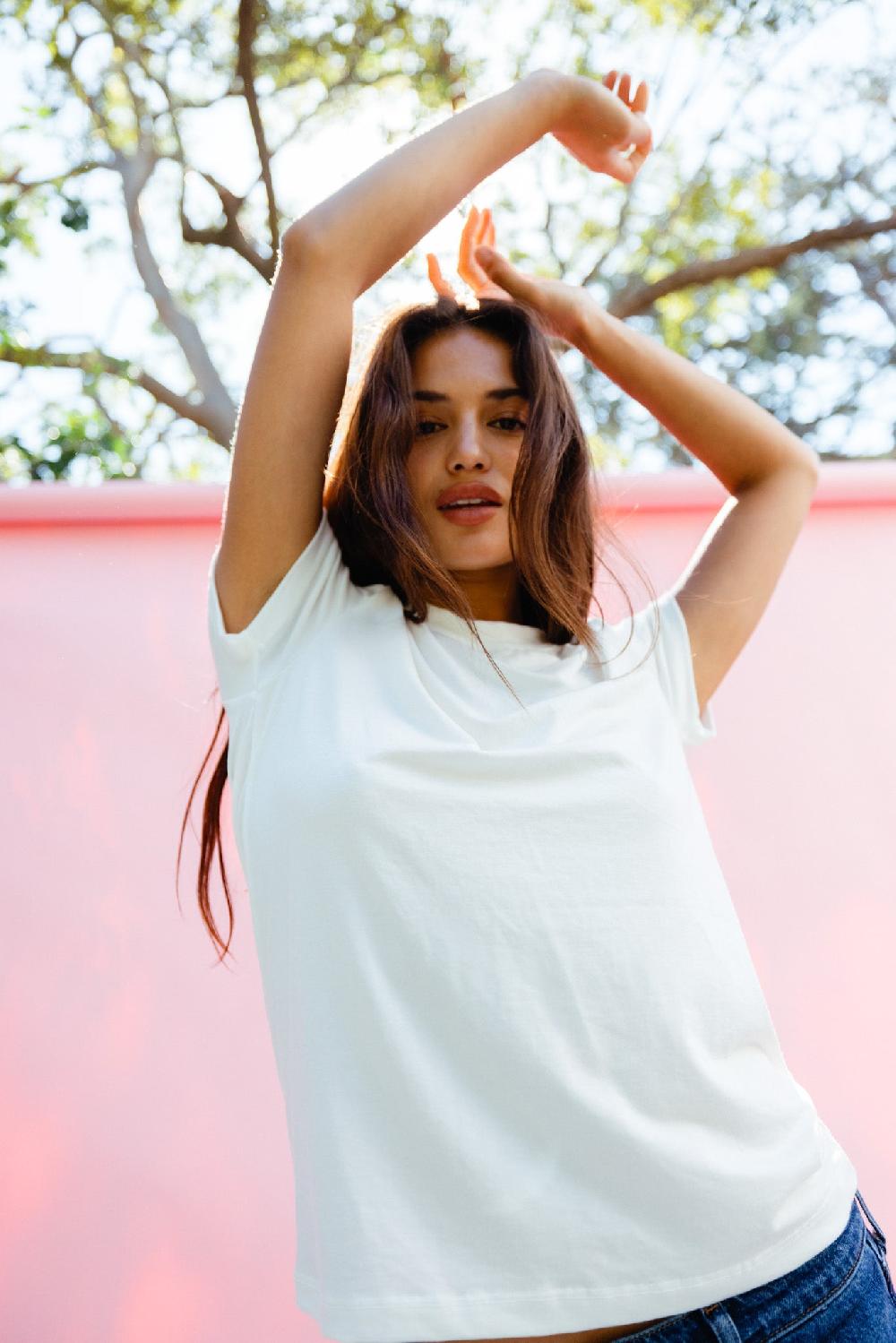 Skatïe Bestie Tee Jersey In White – SKATIE