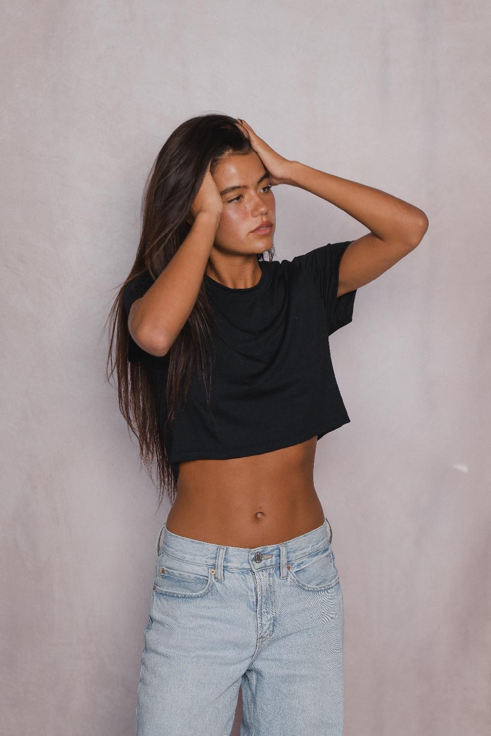 Skatïe Boyfriend Tee Jersey In Black – SKATIE