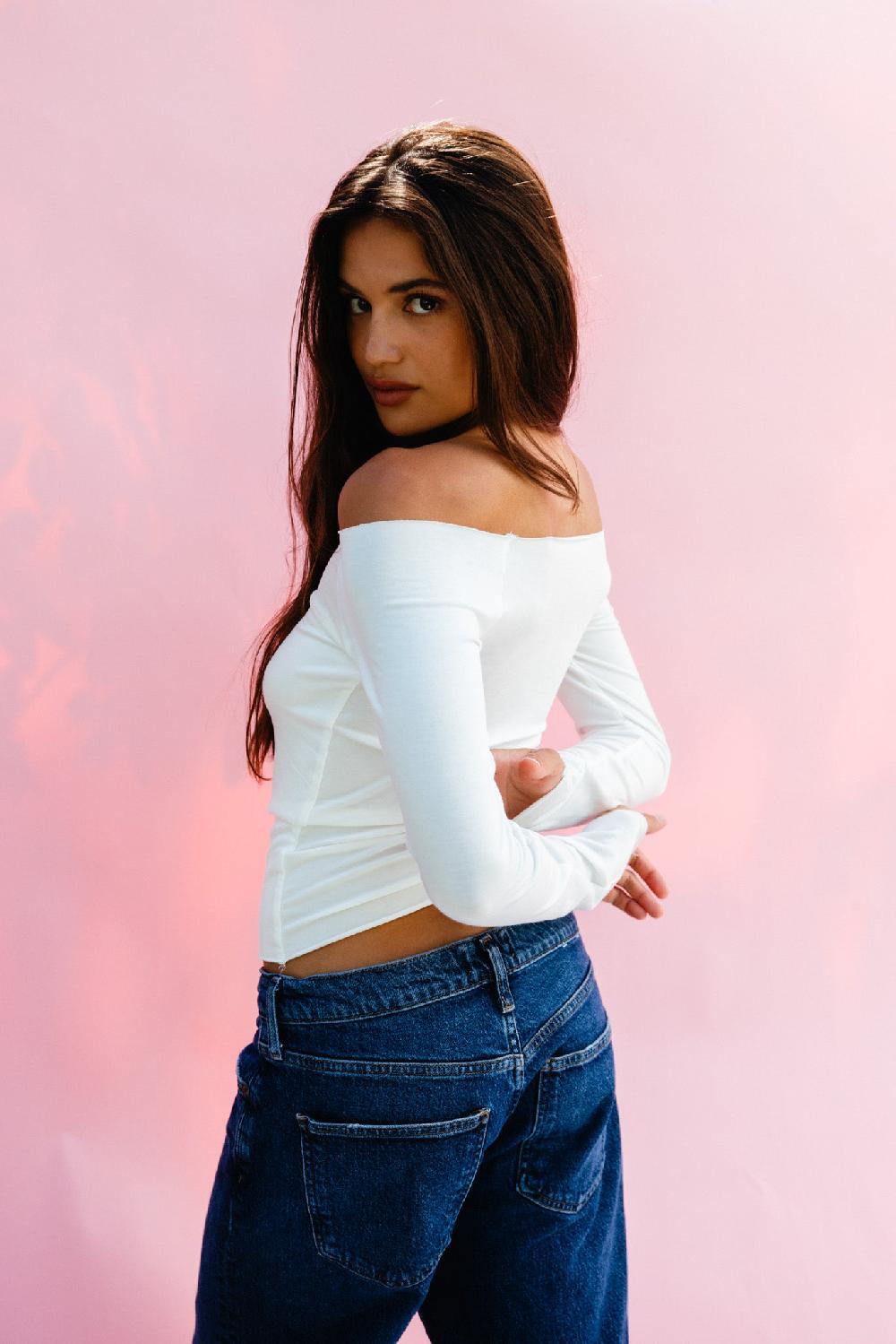 Skatïe Brandy Top Jersey In White – SKATIE