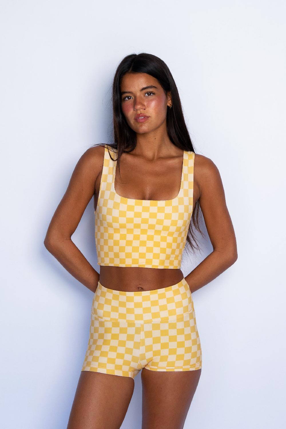 skatïe Carter Sports Bra in Speedway – SKATIE