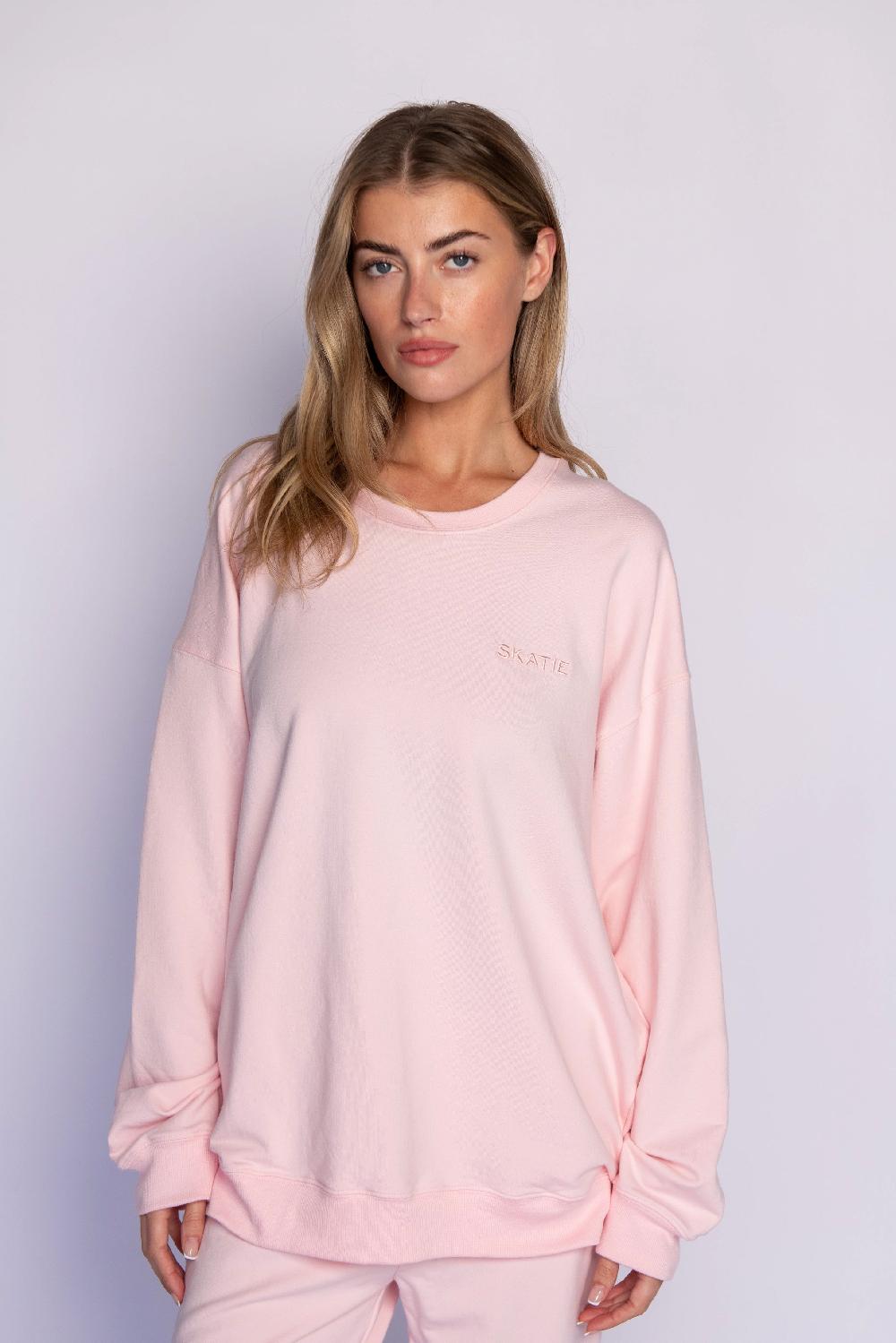 Skatïe CLOUDLUX Chris Crewneck In Bubblegum – SKATIE