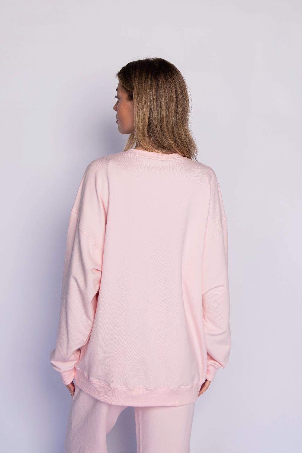 Skatïe CLOUDLUX Chris Crewneck In Bubblegum – SKATIE