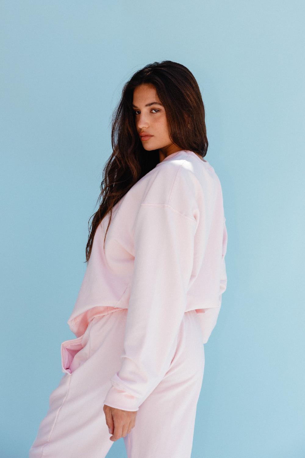 Skatïe CLOUDLUX Chris Crewneck In Bubblegum – SKATIE