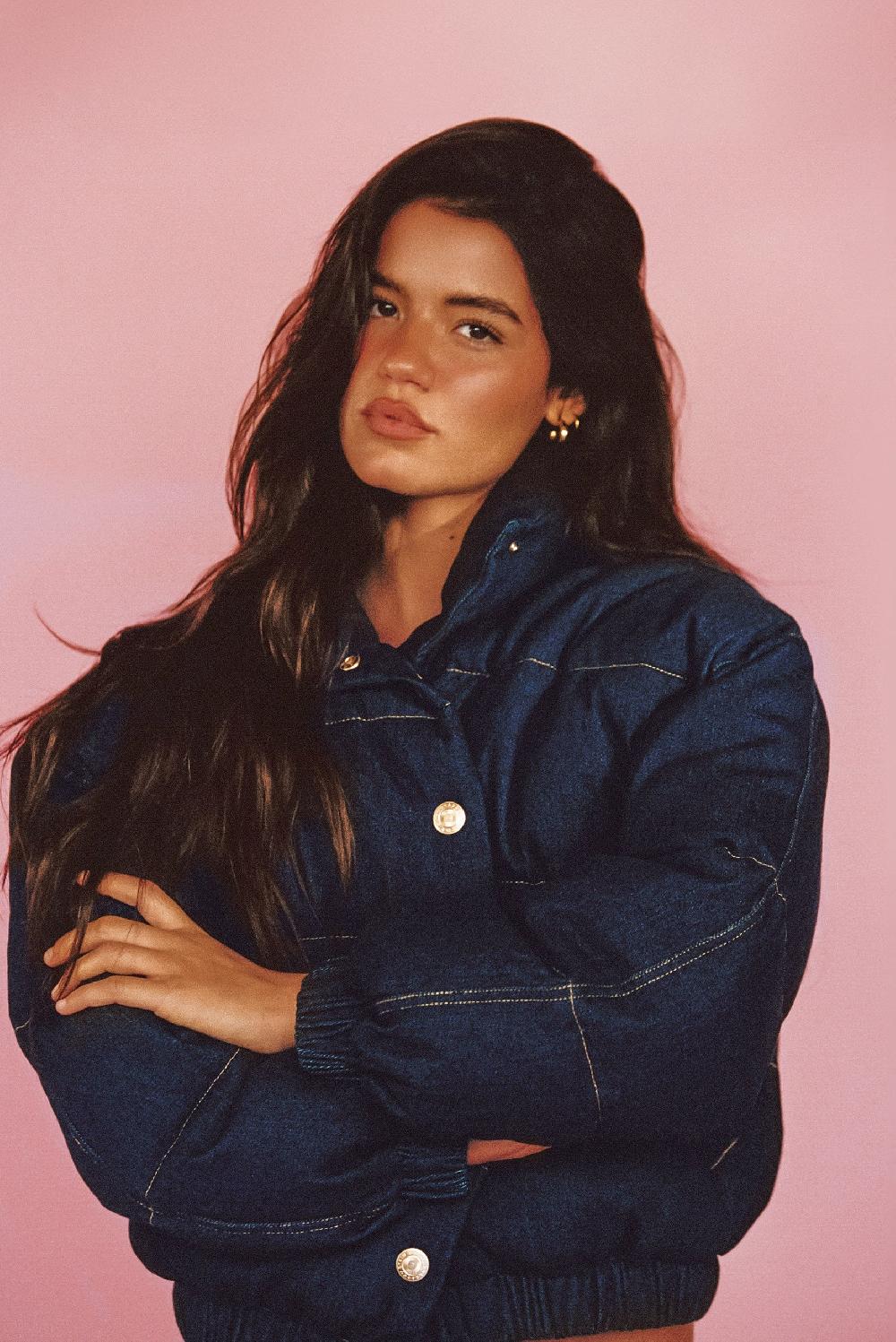 Skatïe Denim Puffer Jacket In Raw Denim – SKATIE