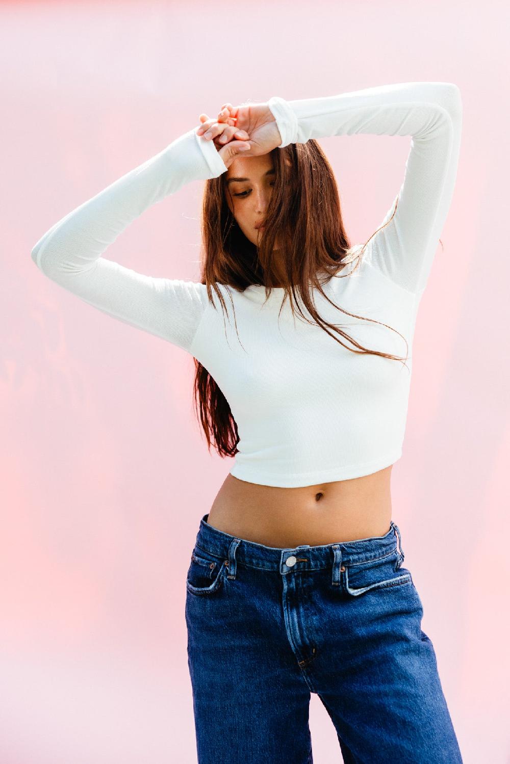 Skatïe Erica Top Baby Ribbed In White – SKATIE