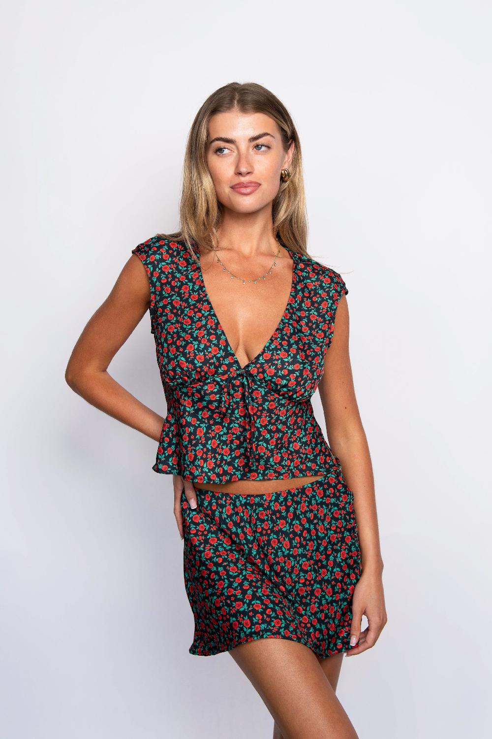 Skatïe Everyday Mini Skirt Satin In Geneva – SKATIE