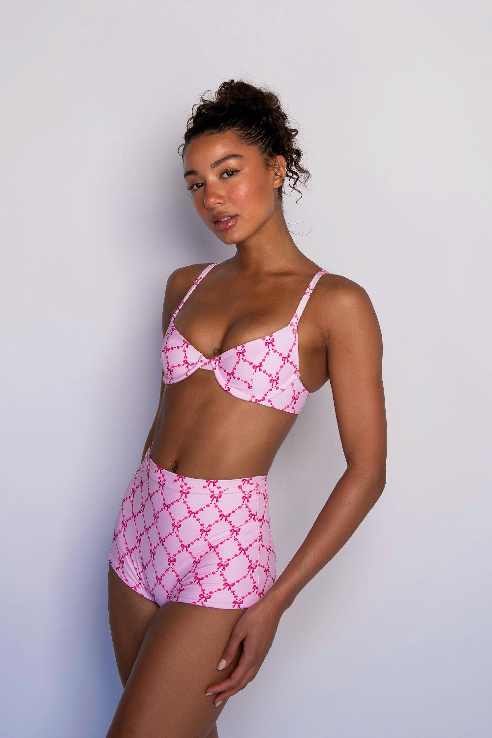 Skatïe High Waist Bardot Bottom In Coquette – SKATIE