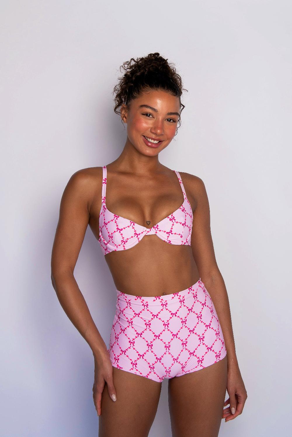 skatïe High Waist Bardot Bottom in Coquette – SKATIE