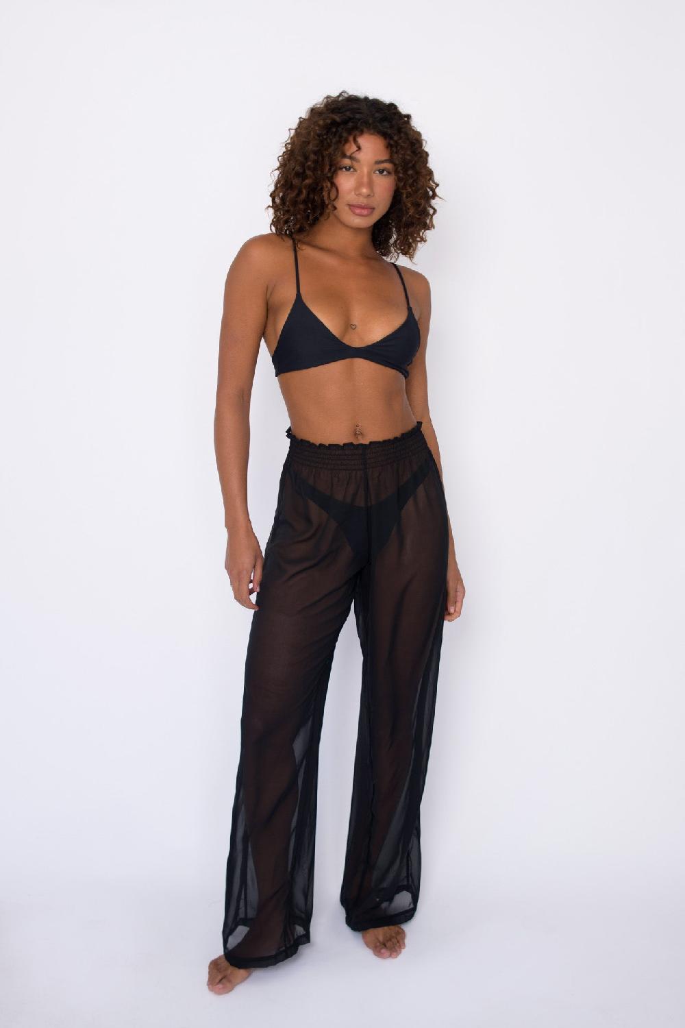 skatïe Jade Pants Chiffon - Black – SKATIE