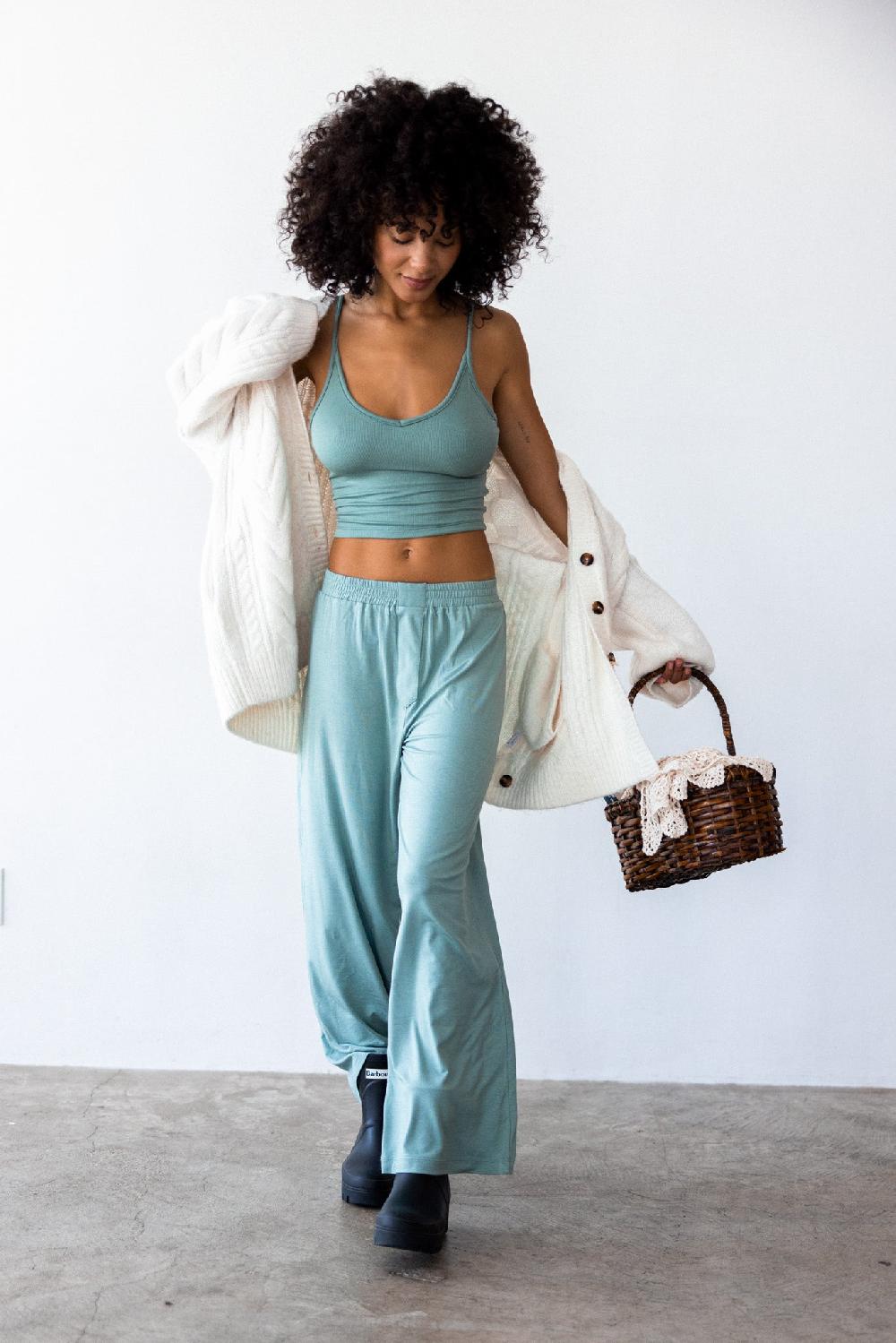 skatïe James Boxer Pants Jersey in Sage – SKATIE