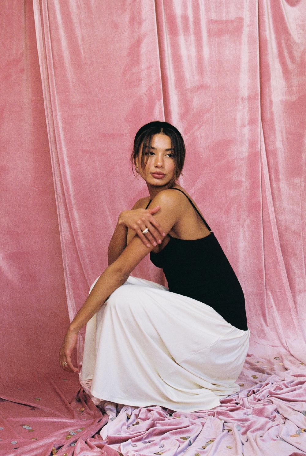 Skatïe Karina Dress In Black And White – SKATIE