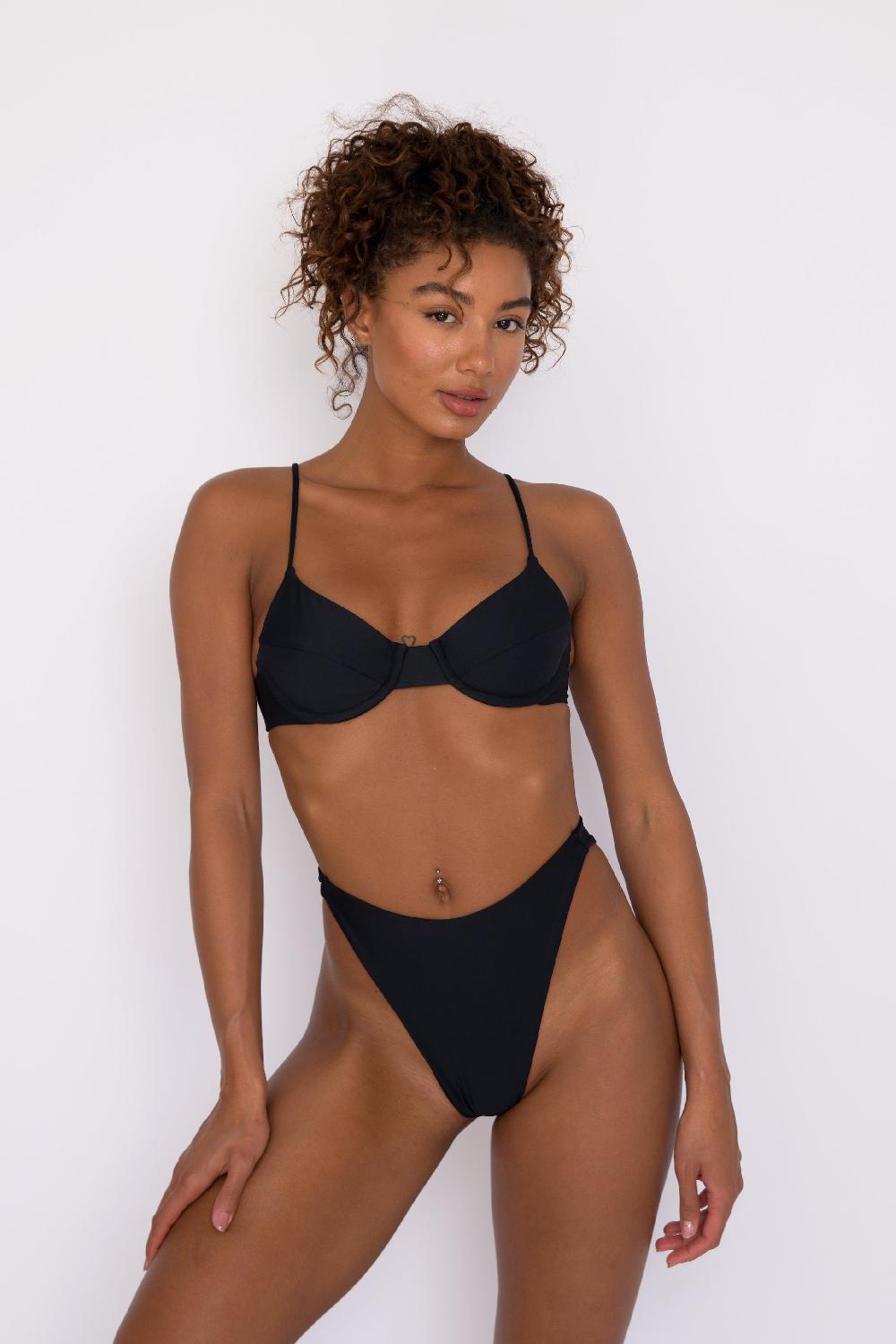 skatïe Kate Bikini Top in Black – SKATIE