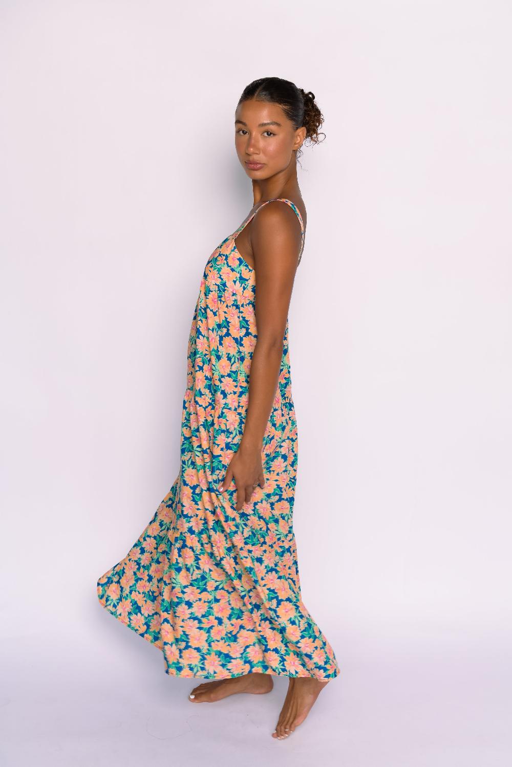 Skatïe Leo Dress Ecovoile In Sunflower – SKATIE