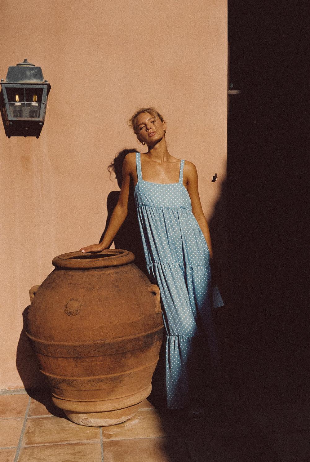 Skatïe Leo Dress Satin In Cayman – SKATIE