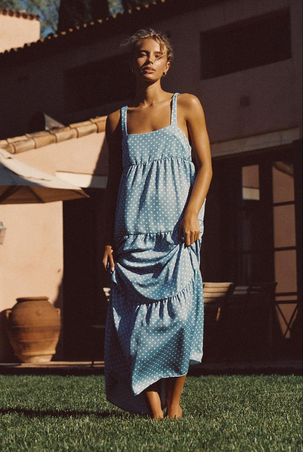 skatïe Leo Dress Satin in Cayman – SKATIE