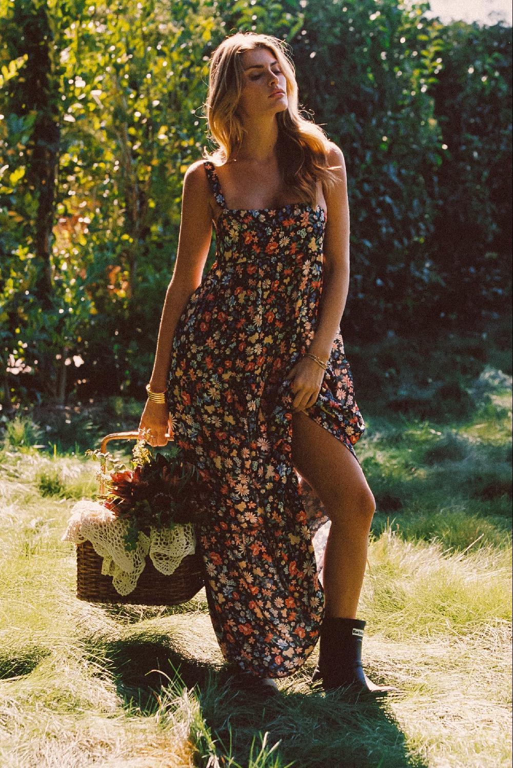 skatïe Leo Dress Satin in Prairie – SKATIE