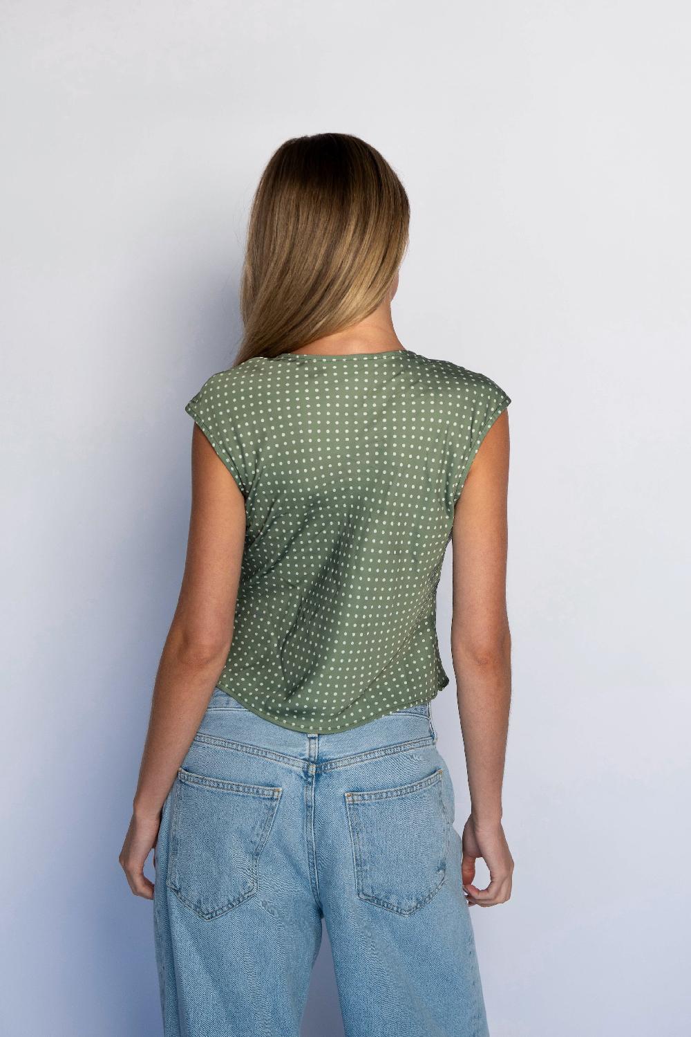 Skatïe Margaret Top Satin In Meadow – SKATIE