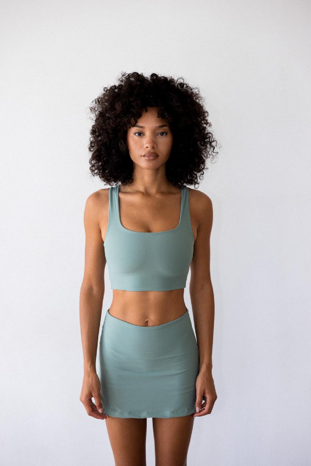 Skatïe Naomi Skirt In Sage – SKATIE