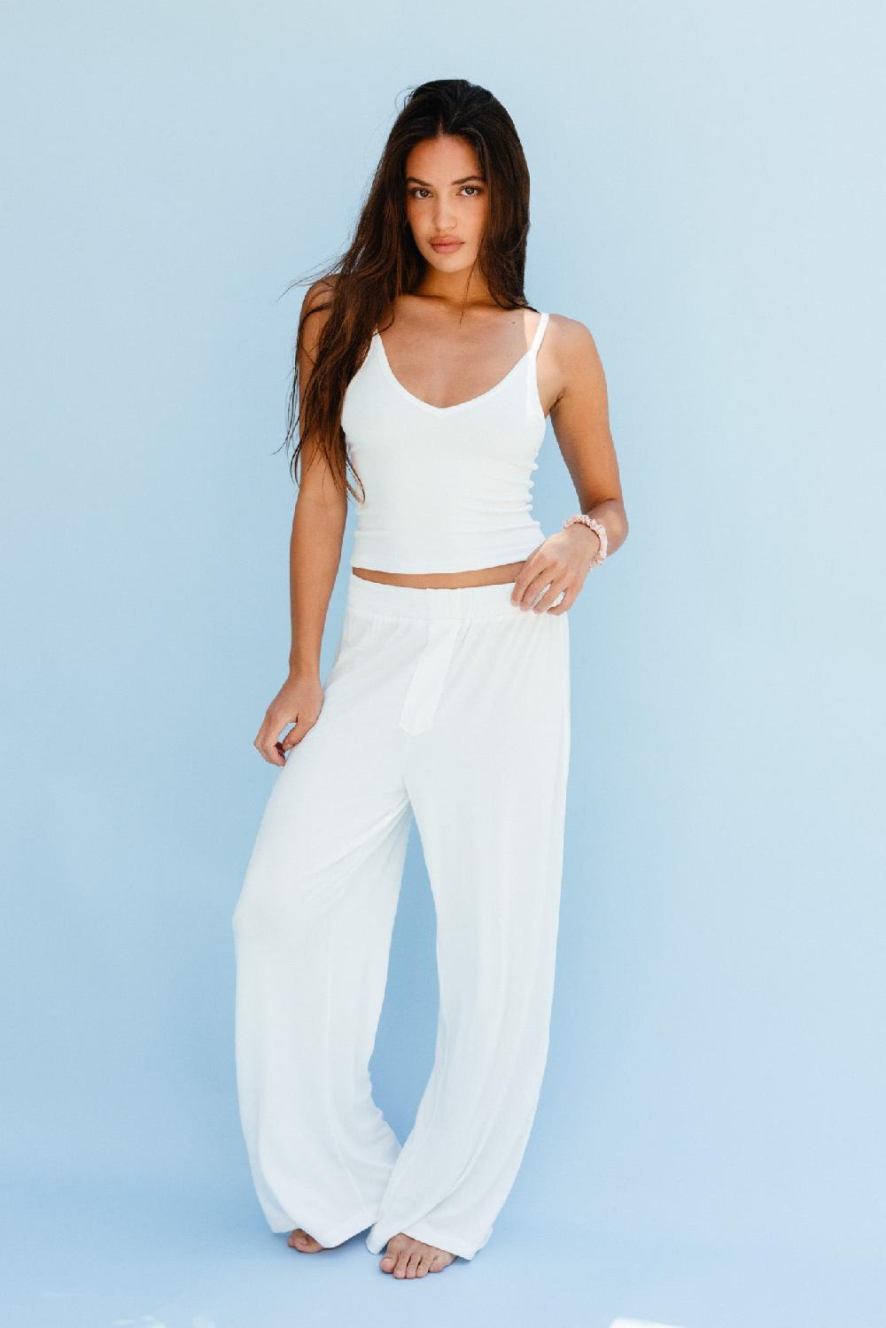 Skatïe Perfect Tank Baby Ribbed In White – SKATIE