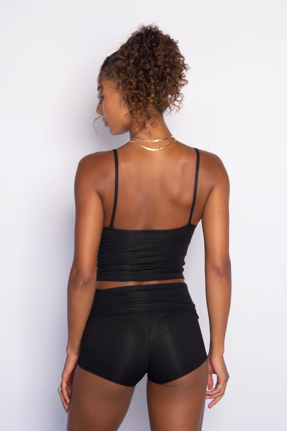 Skatïe Perfect Tank Ribbed In Black – SKATIE