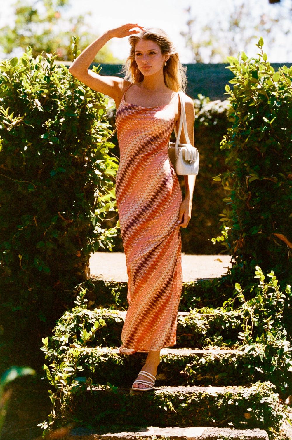 skatïe Samantha Maxi Dress Mesh in Puglia – SKATIE