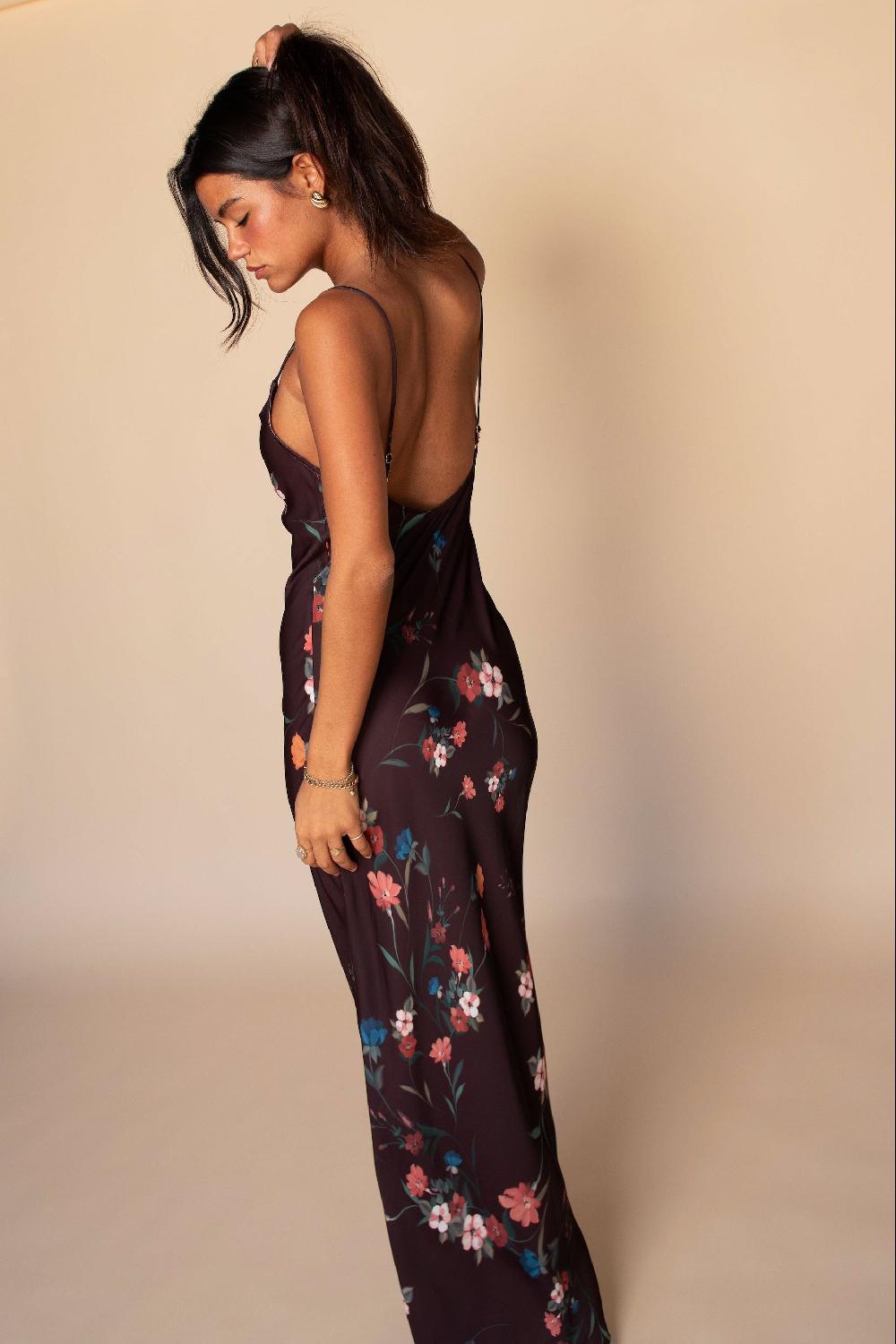 Skatïe Samantha Maxi Dress Satin In Valley – SKATIE