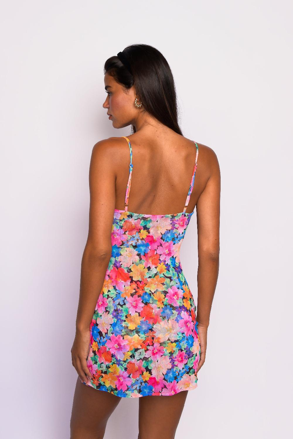 Skatïe Samantha Mini Dress Mesh In Marbella – SKATIE