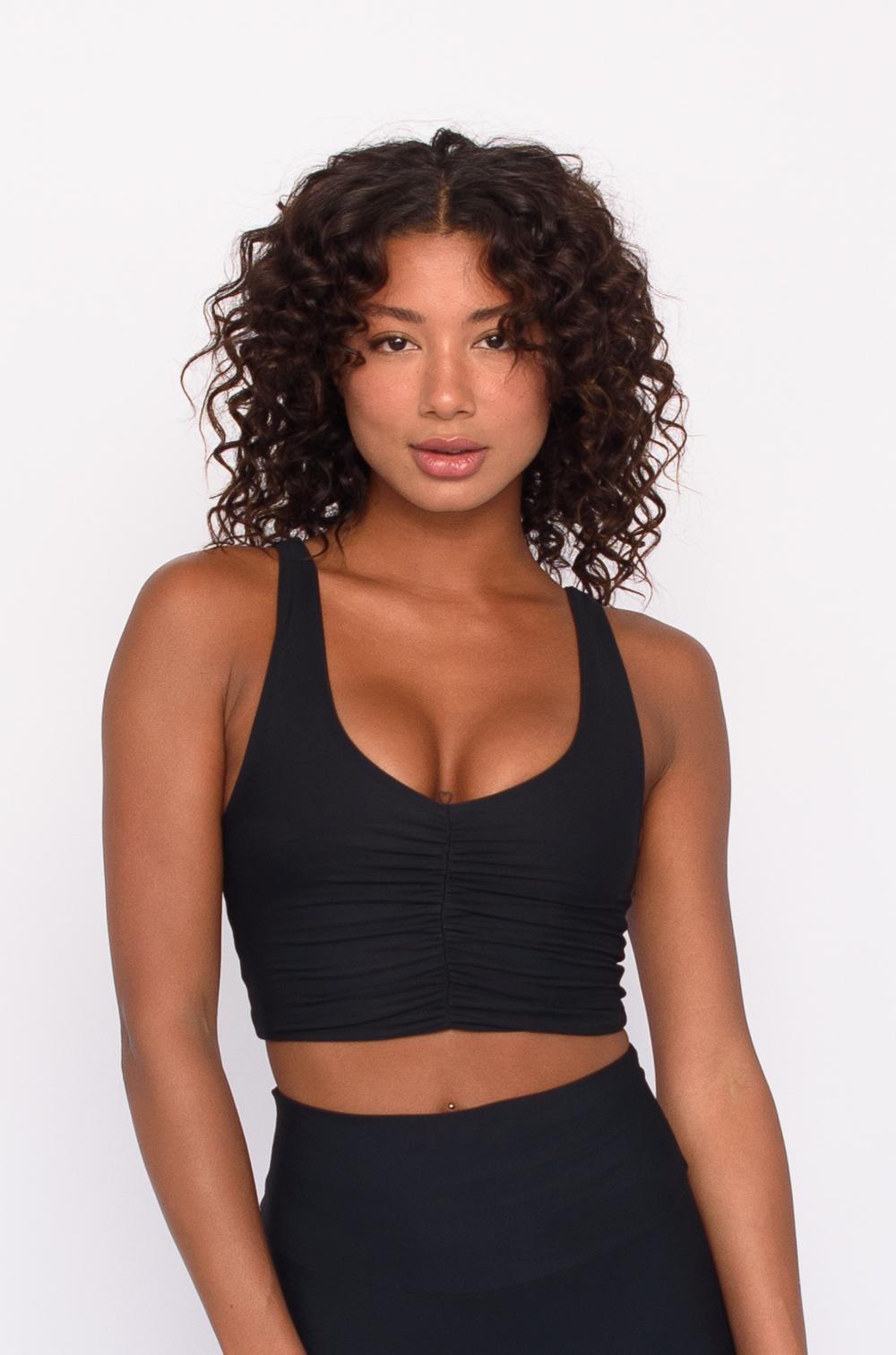 skatïe Winnie Sports Bra in Black – SKATIE