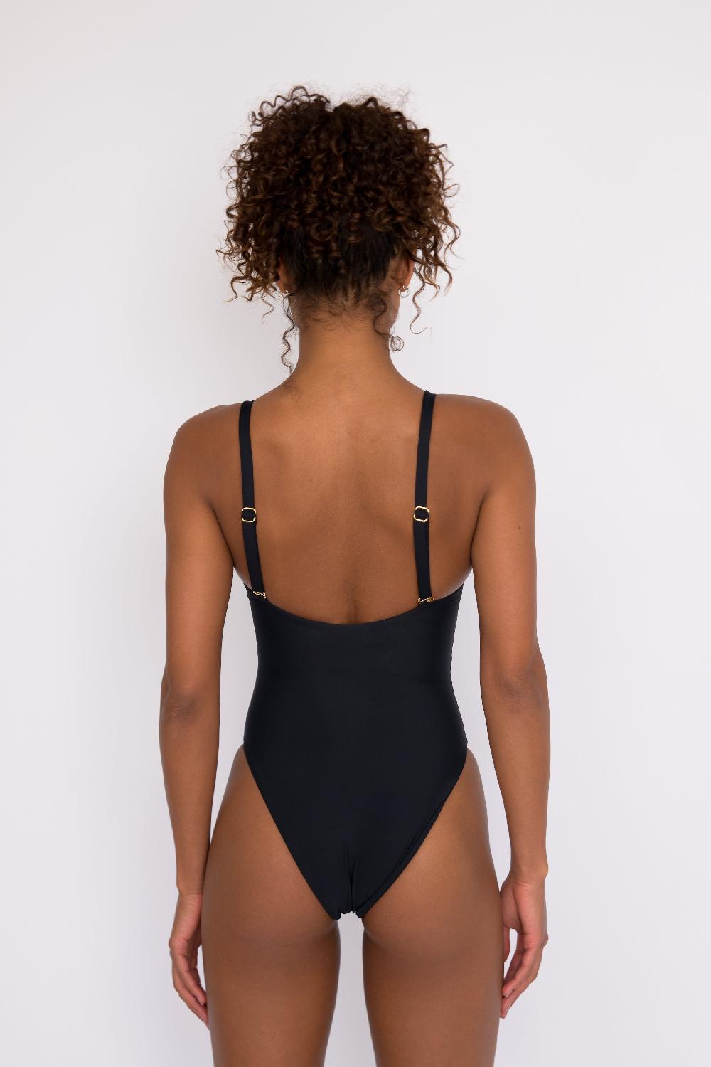 Skatïe The Nikki One Piece Bathing Suit In Black – SKATIE