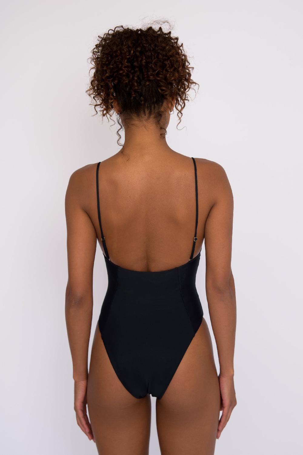Skatïe The Rachel One Piece Bathing Suit In Black – SKATIE