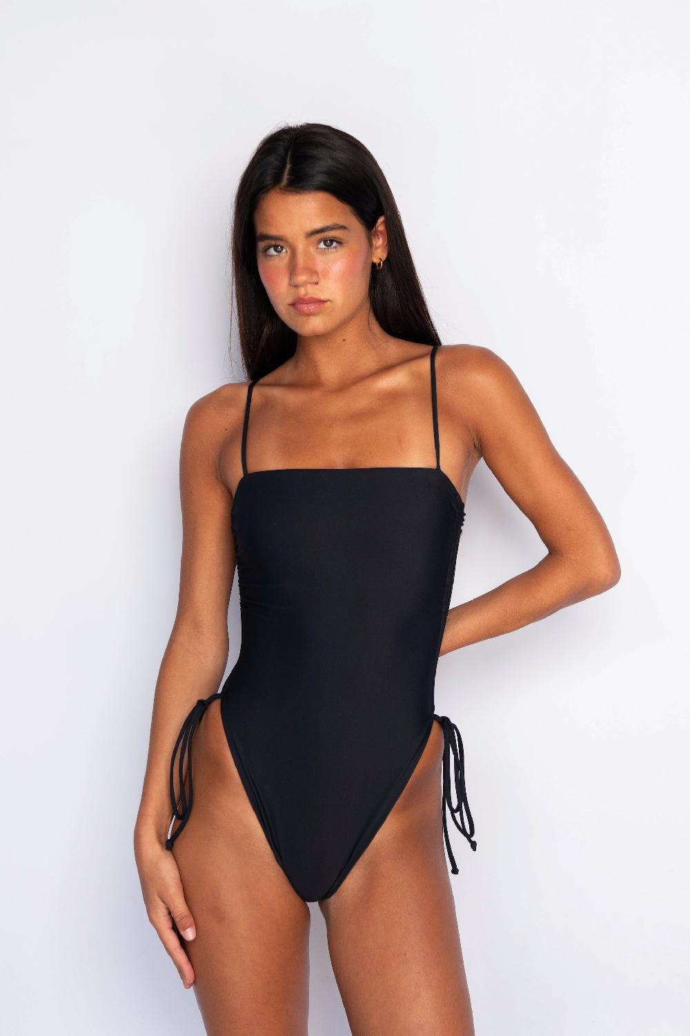 skatïe The Raye One Piece Bathing Suit in Black – SKATIE