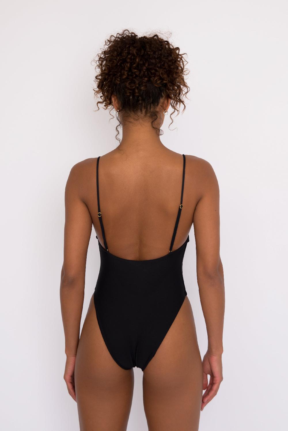 Skatïe The Resa One Piece Bathing Suit In Black – SKATIE