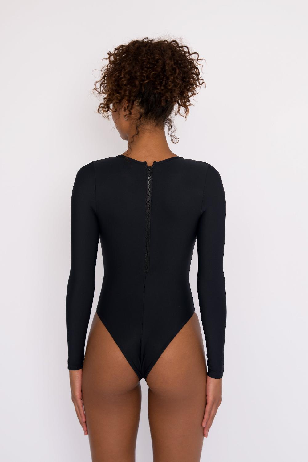Skatïe The Sage One Piece Bathing Suit In Black – SKATIE
