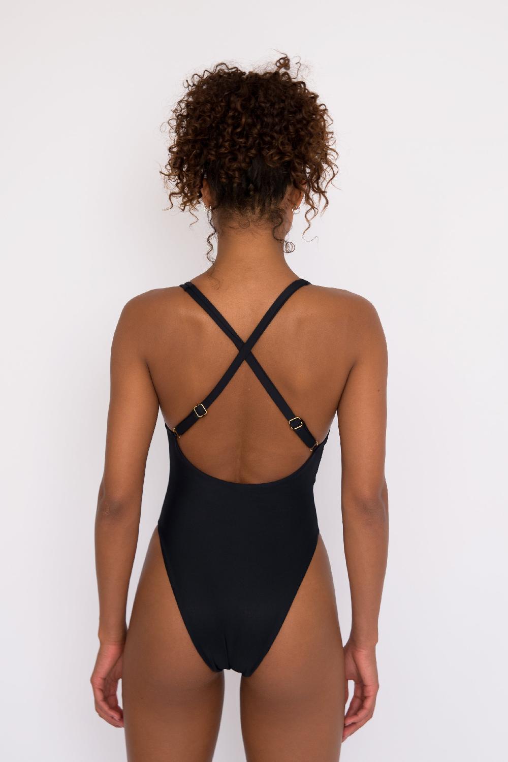 Skatïe The Zoey One Piece Bathing Suit In Black – SKATIE