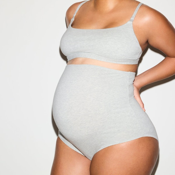 Skims COTTON JERSEY MATERNITY NURSING SCOOP BRALETTE 2-PACK