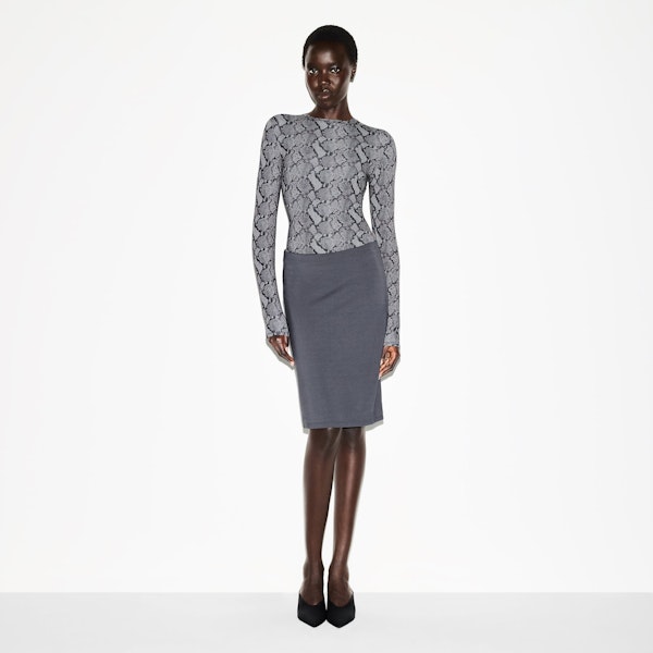 skims FITS EVERYBODY LONG SLEEVE CREW NECK BODYSUIT