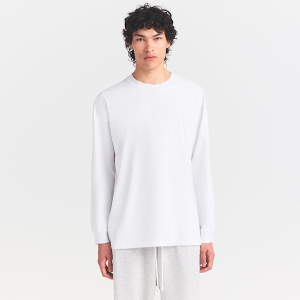 Skims HEAVYWEIGHT COTTON MENS RELAXED LONG SLEEVE T-SHIRT