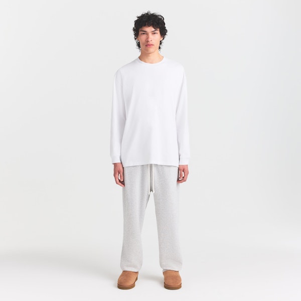 skims HEAVYWEIGHT COTTON MENS RELAXED LONG SLEEVE T-SHIRT