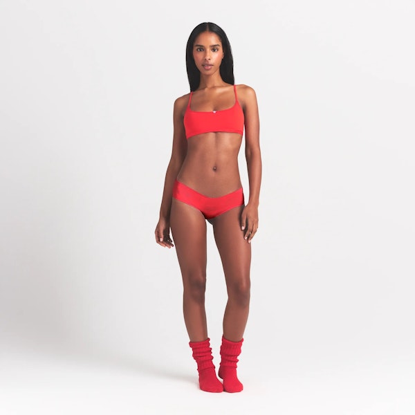 skims LIGHTWEIGHT COTTON RUCHED BACK HIPSTER 10-PACK