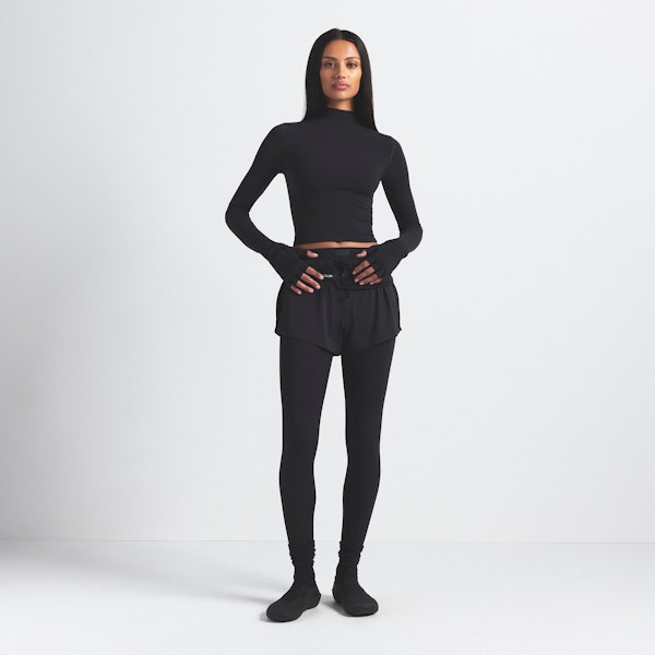 Skims NikeSKIMS VINTAGE SEAMLESS MOCK NECK CROP TOP