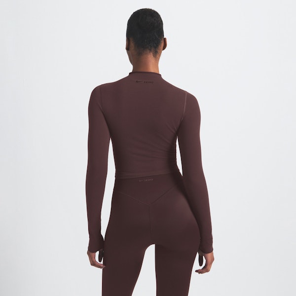 Skims NikeSKIMS VINTAGE SEAMLESS MOCK NECK CROP TOP