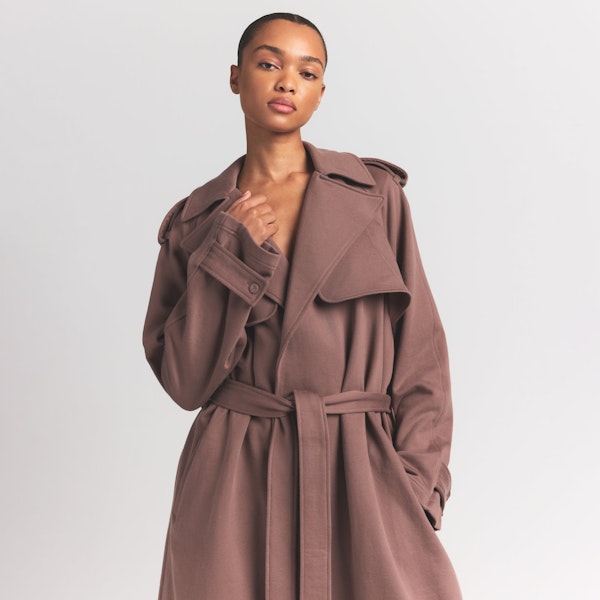 Skims BOYFRIEND FLEECE OVERSIZED TRENCH COAT