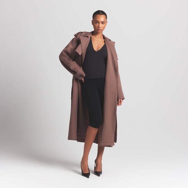 Skims BOYFRIEND FLEECE OVERSIZED TRENCH COAT